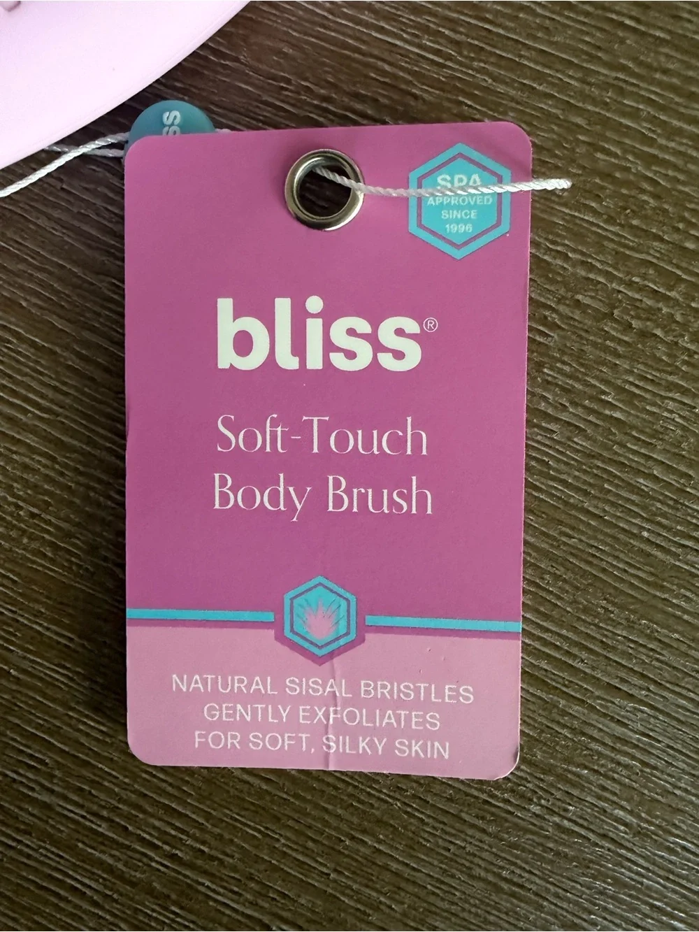 Bliss Soft-Touch Natural Sisal Body Brush NWT